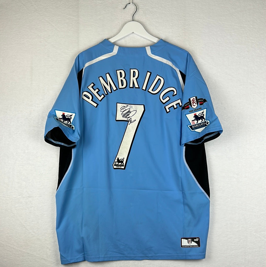 Fulham 2003/2004 Match Issued Away Shirt - Pembridge 7 - Signed