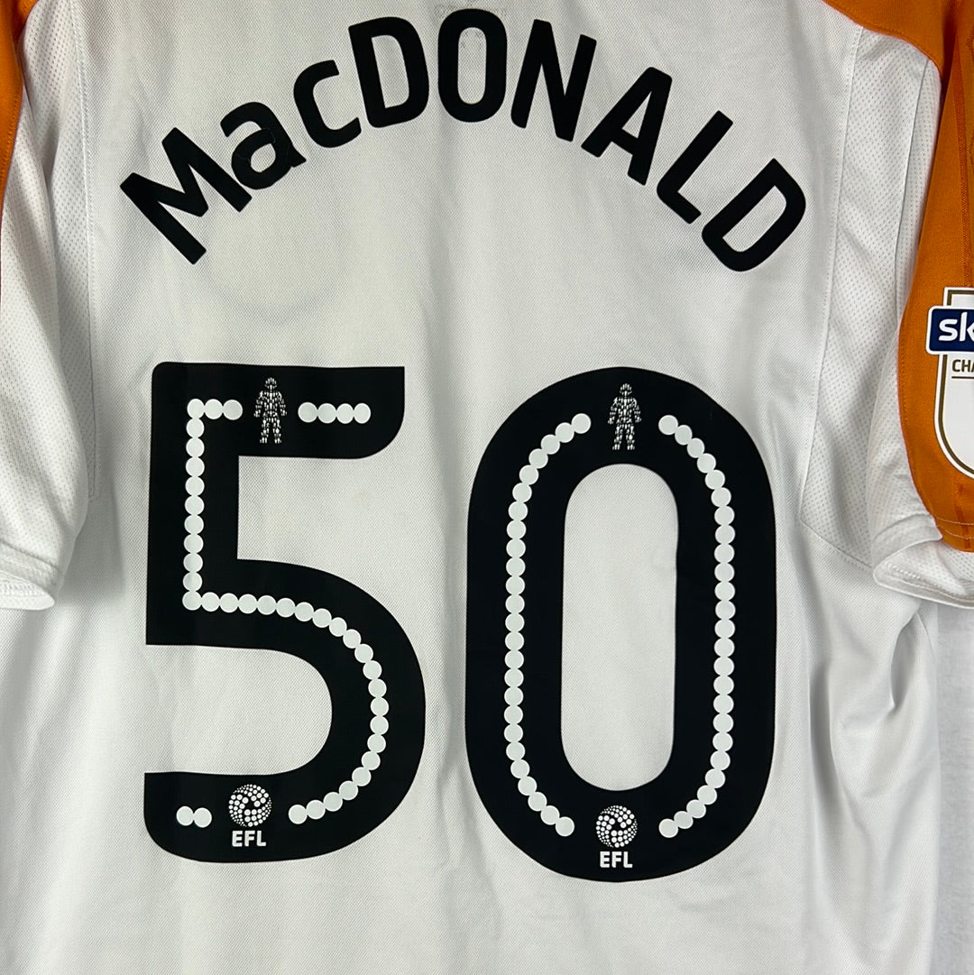 Hull City 2017/2018 Match Worn/ Issued Away Shirt - MacDonald 50