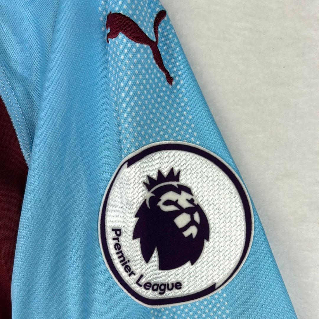 Burnley 2018/2019 Match Worn/ Issued Home Shirt - Hendrick 13
