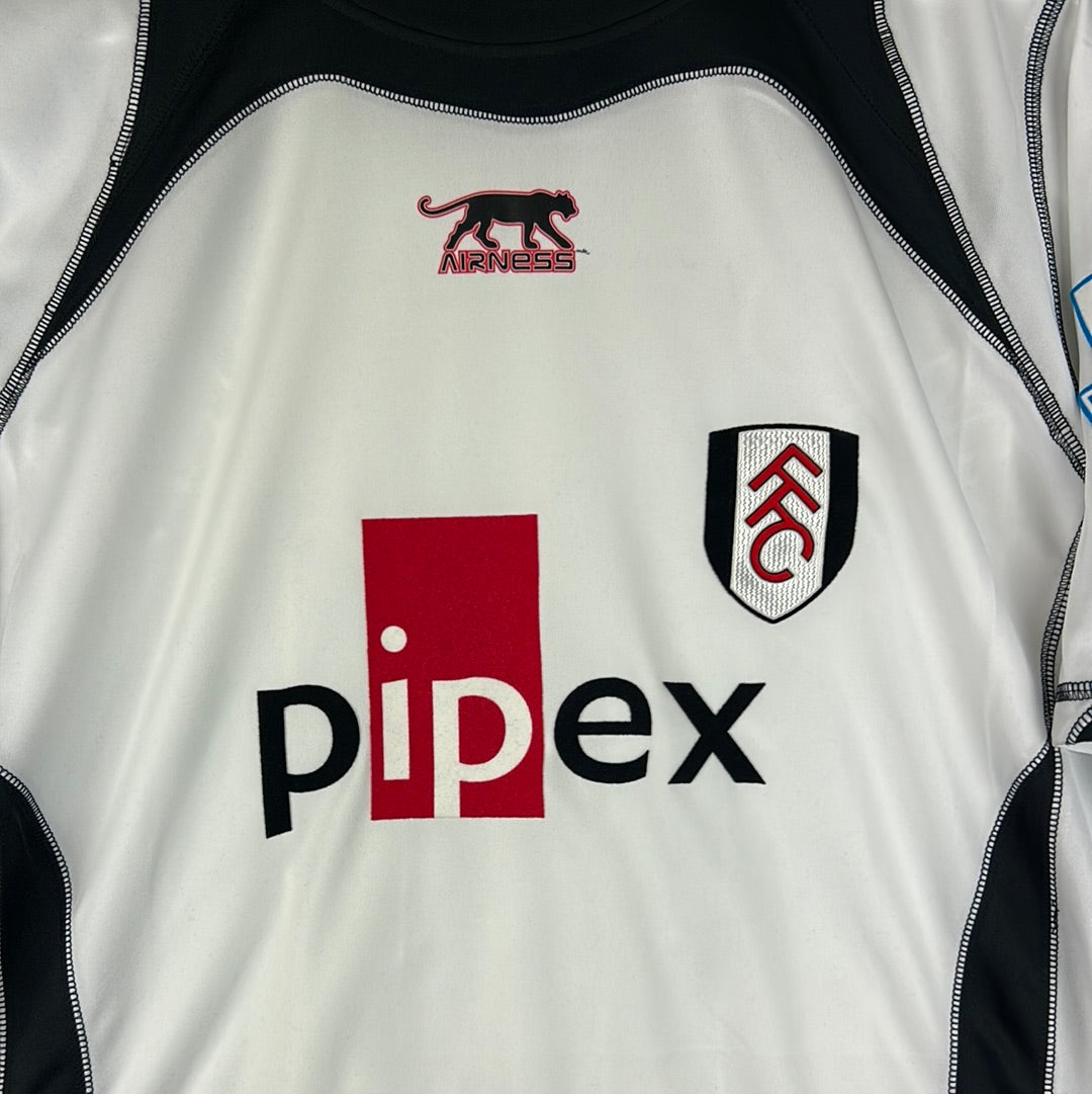 Fulham 2006/2007 Match Worn Home Shirt - Montella 11