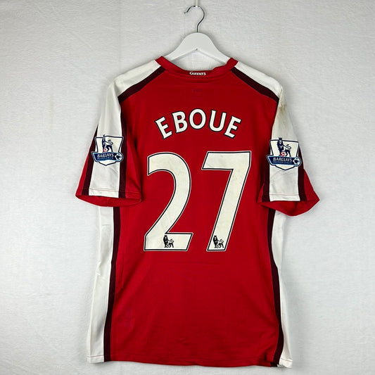 Arsenal 2008/2009 Match Worn Home Shirt - Eboue 27