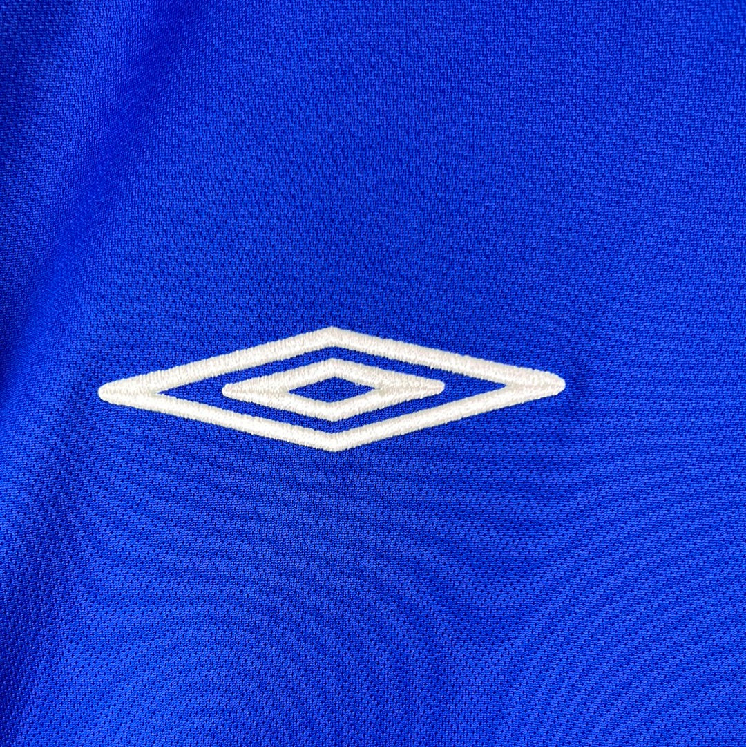 Everton 2005-2006 Player Issue Home Shirt - Yobo 4 - Long Sleeve