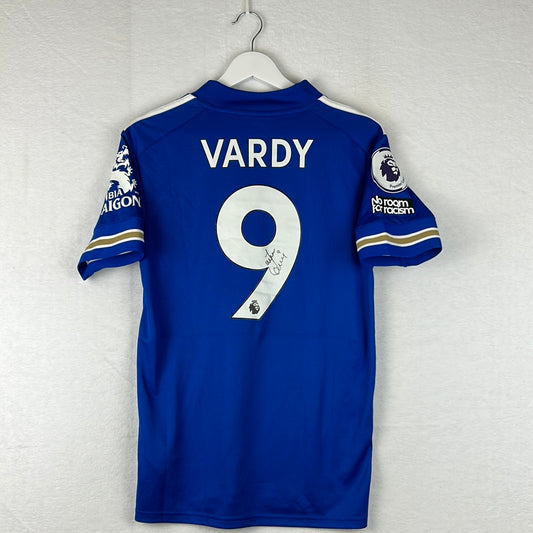 Leicester City 2020/2021 Match Issued Shirt - Vardy 9 - Signed