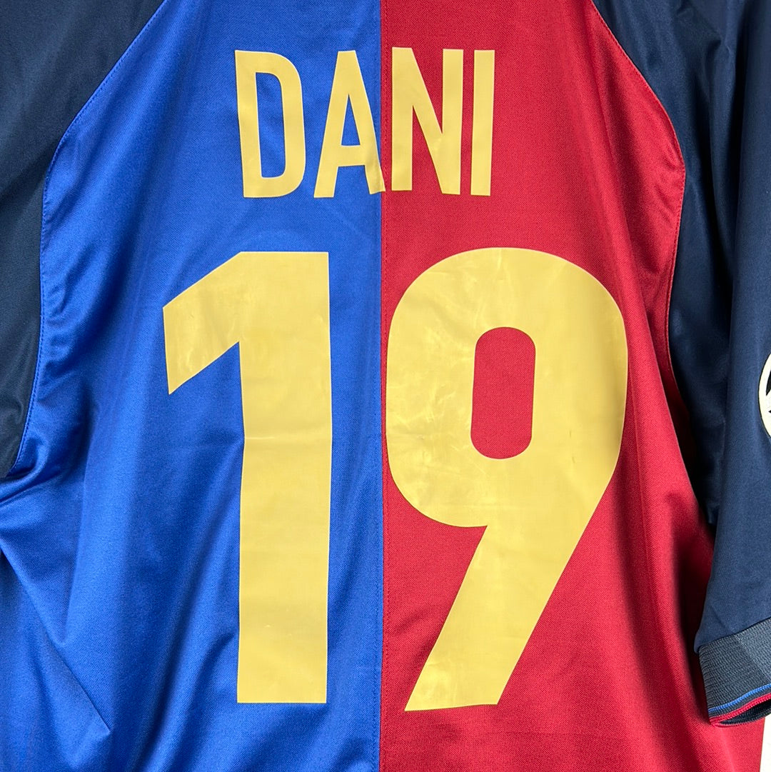 Barcelona 1999/2000 Player Issue Home Shirt - Dani 19
