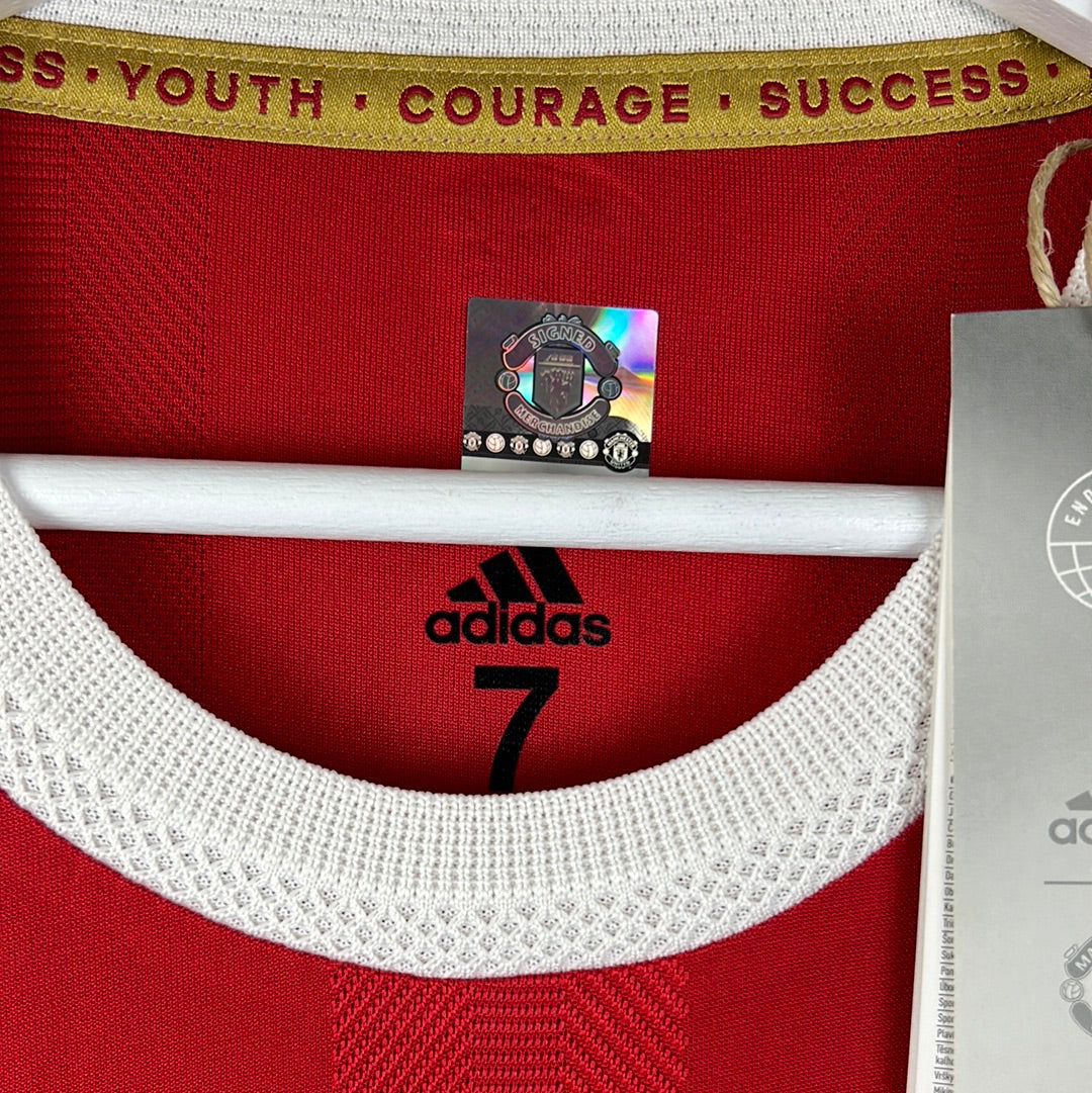 Manchester United 2021/2022 Player Issued Home Shirt - Part Squad Signed - MUFC COA