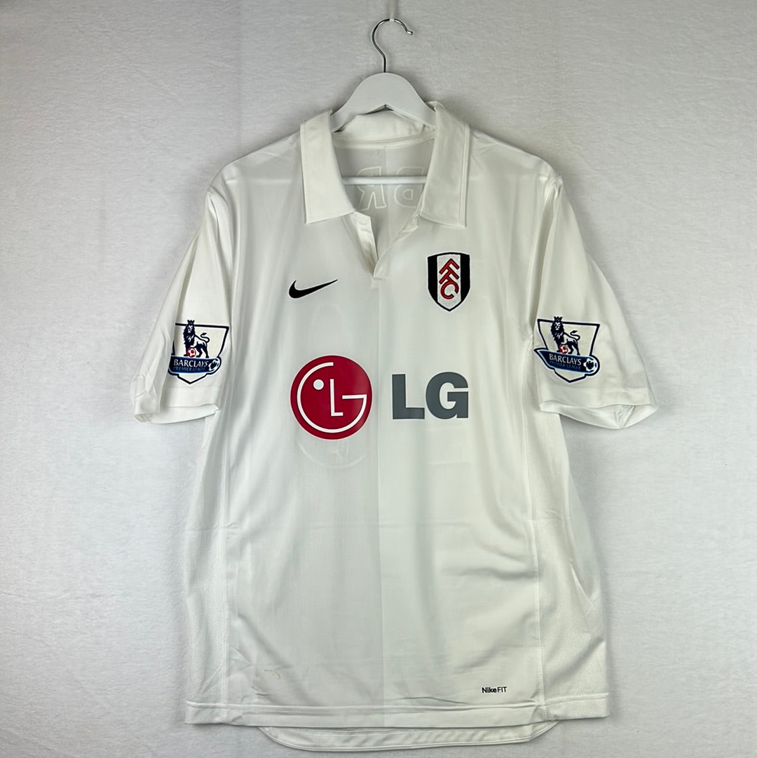 Fulham 2007/2008 Match Issued Home Shirt - McBride 20