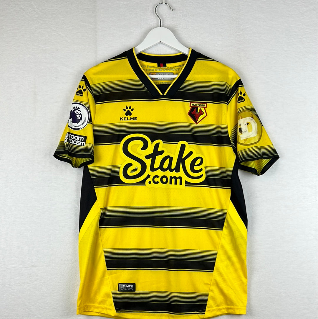 Watford 2021/2022 Match Worn Home Shirt - Sarr 9