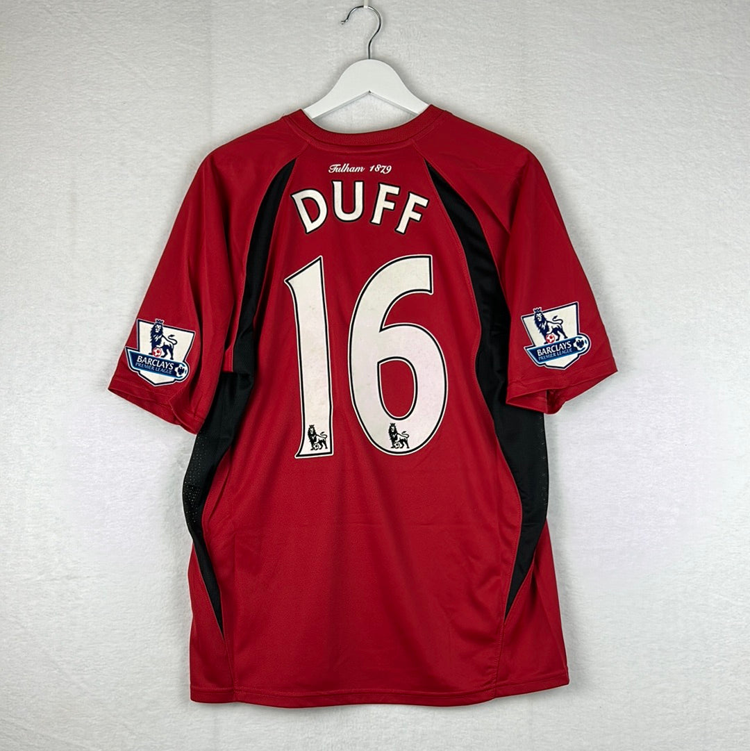 Fulham 2009/2010 Match Worn Away Shirt - Duff 16 - Poppy Shirt