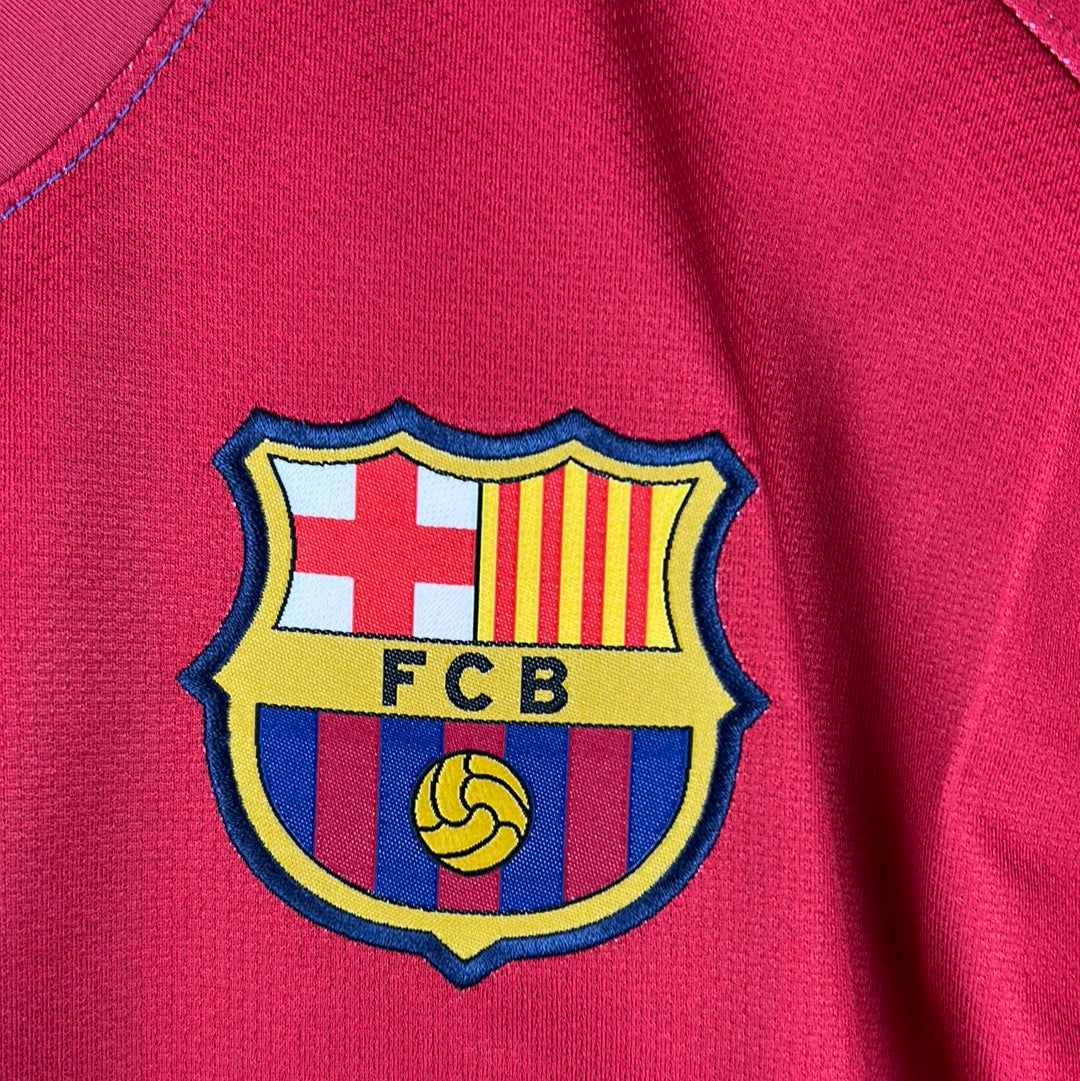 Barcelona 2008/2009 Player Issue Home Shirt - Caceres 2 - Short Sleeve