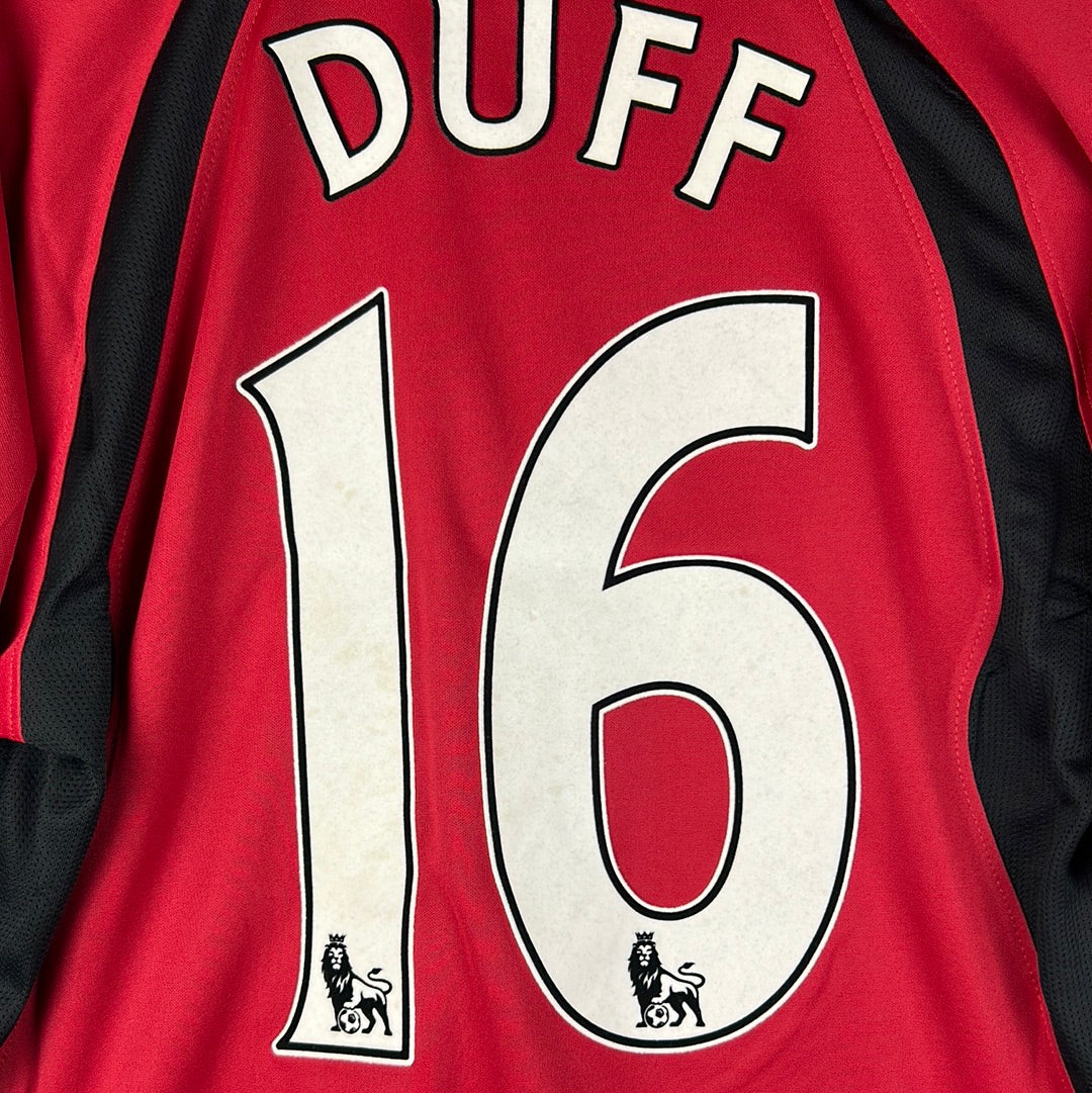 Fulham 2009/2010 Match Worn Away Shirt - Duff 16 - Poppy Shirt