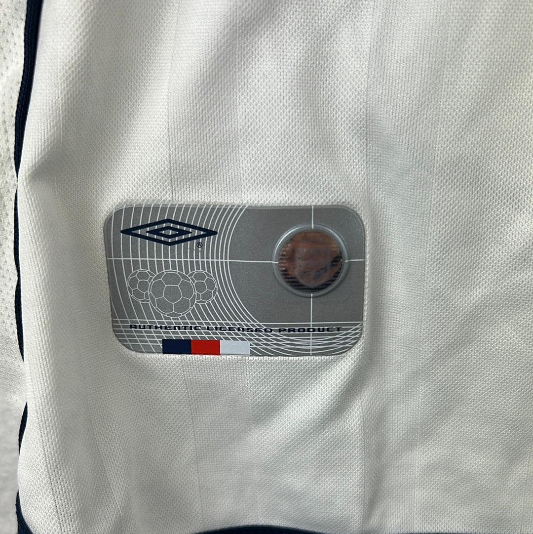 England Match Issued 2002 Home Shirt - Hargreaves 15 - Player Shirt