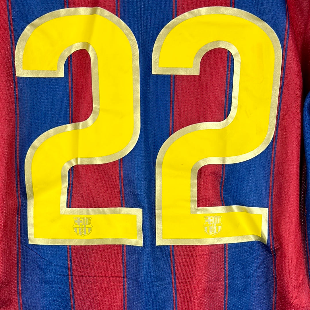 Barcelona 2009/2010 Player Issue Home Shirt - Abidal 22