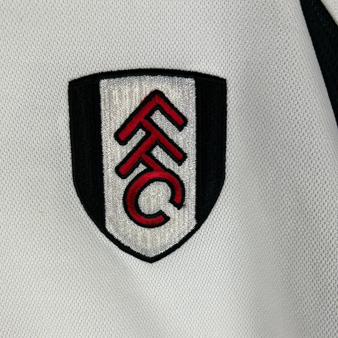 Fulham 2001/2002 Match Issued Home Shirt - Saha 20