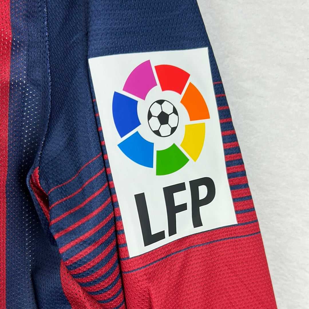 Barcelona 2013/2014 Player Issue Home Shirt - Sergio 16 - Long Sleeve