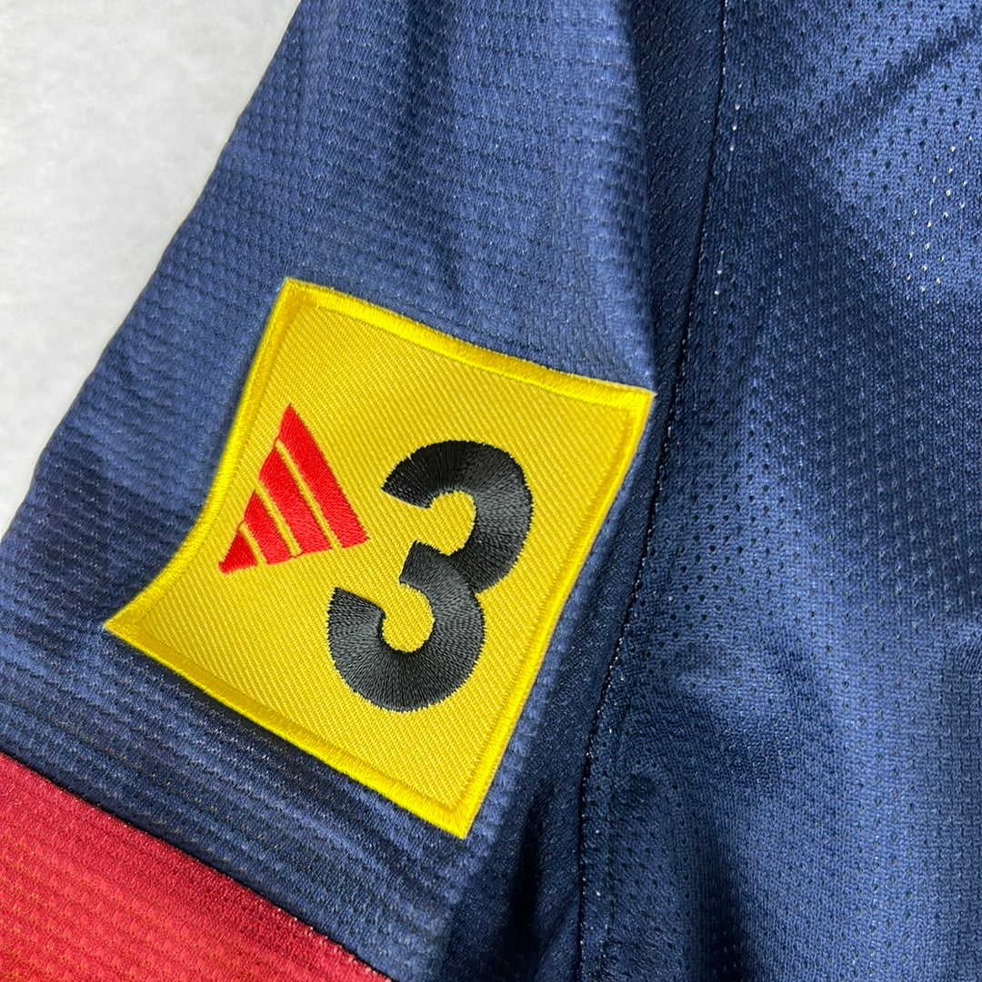 Barcelona 2012/2013 Player Issue Home Shirt - Montoya 19