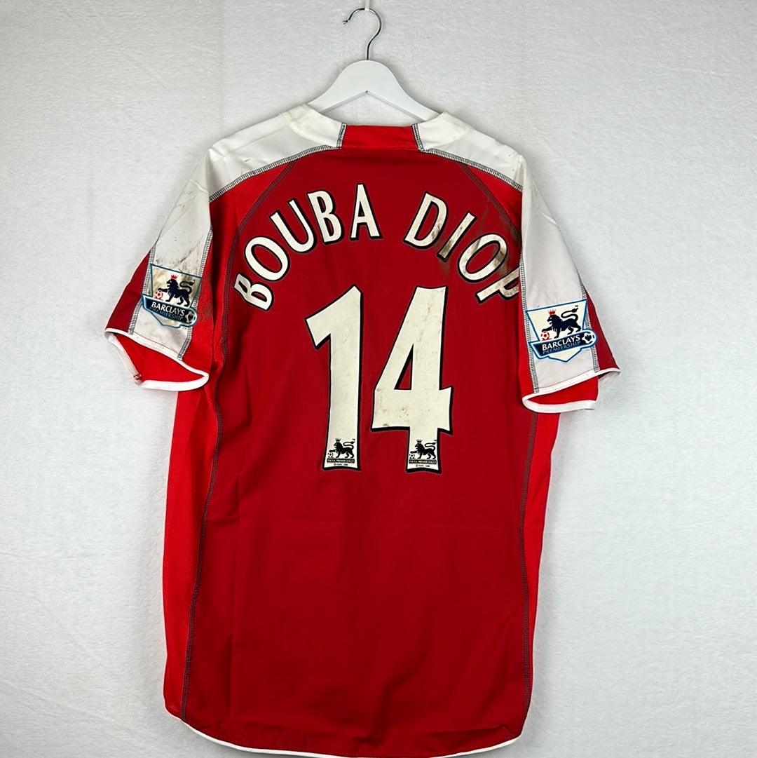 Fulham 2005/2006 Match Worn Away Shirt - Bouba Diop 14 - Dirty