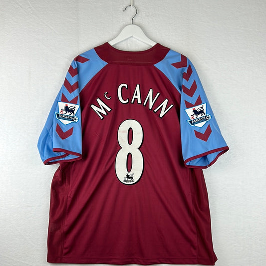 Aston Villa 2004/2005 Player Issue Home Shirt - McCann 8 print