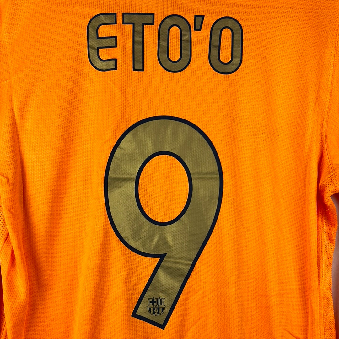 Barcelona 2006/2007 Player Issue Away Shirt - Eto'o 9 - Long Sleeve