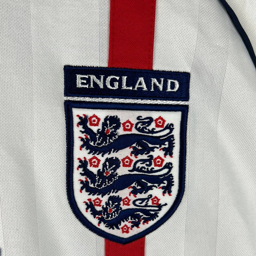 England Match Issued 2002 Home Shirt - Hargreaves 15 - Player Shirt