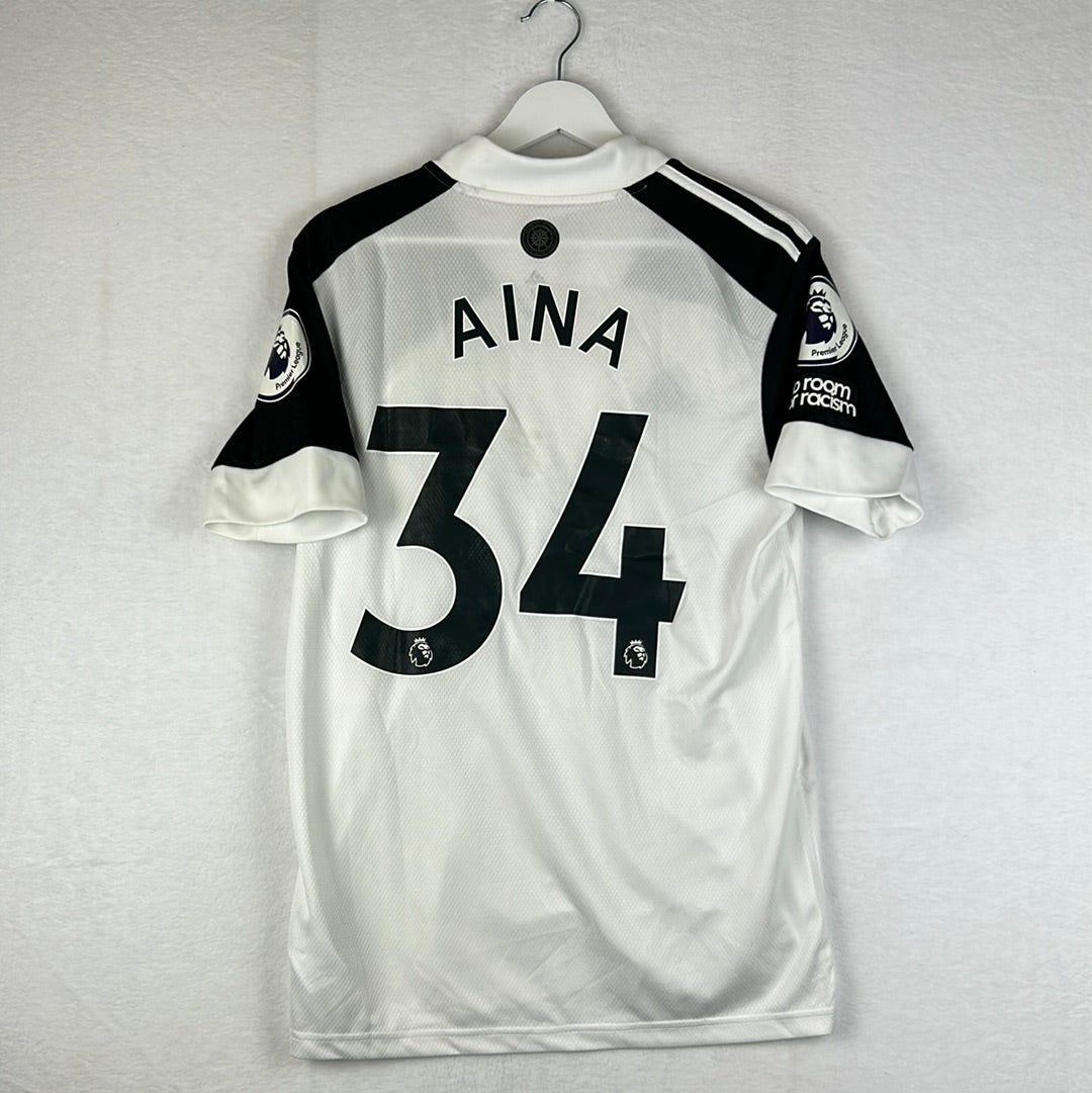 Fulham 2020/2021 Match Issued Home Shirt - Aina 34
