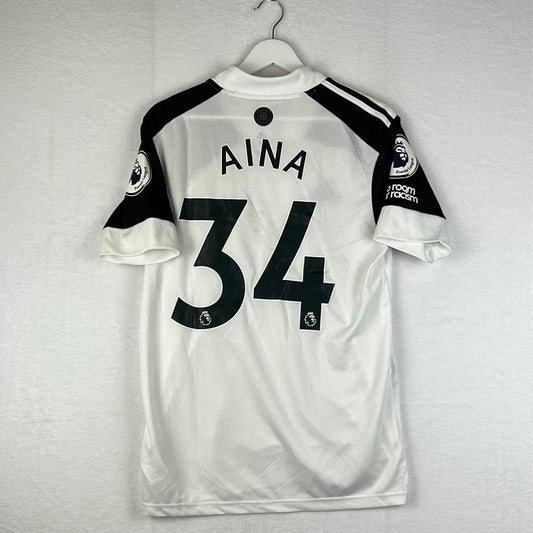 Fulham 2020/2021 Match Issued Home Shirt - Aina 34