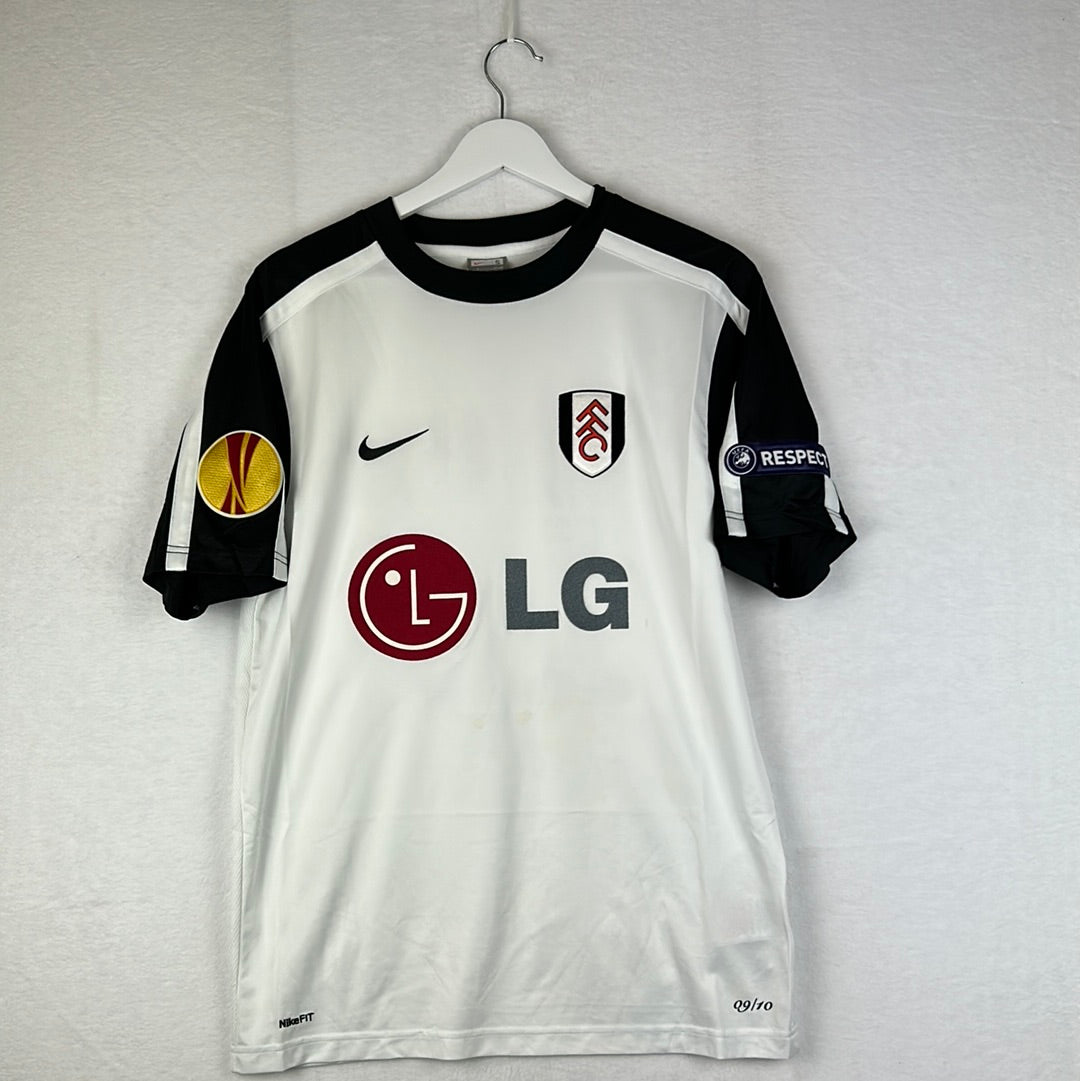 Fulham 2009/2010 Match Worn Home Shirt - Riise 17 - Uefa Cup