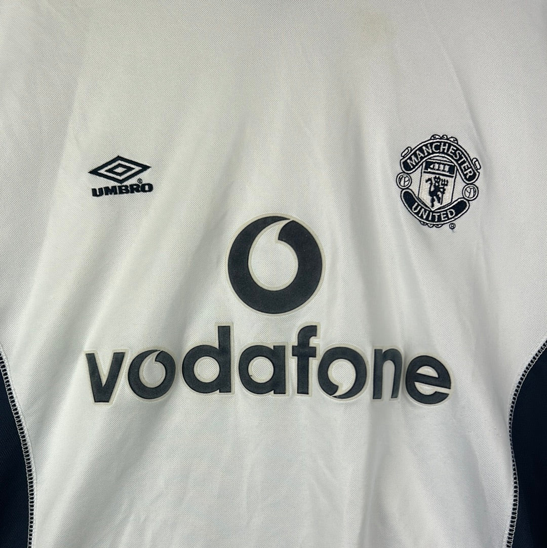 Manchester United 2000/2001 Player Issue Training Shirt - Solskjaer - Large
