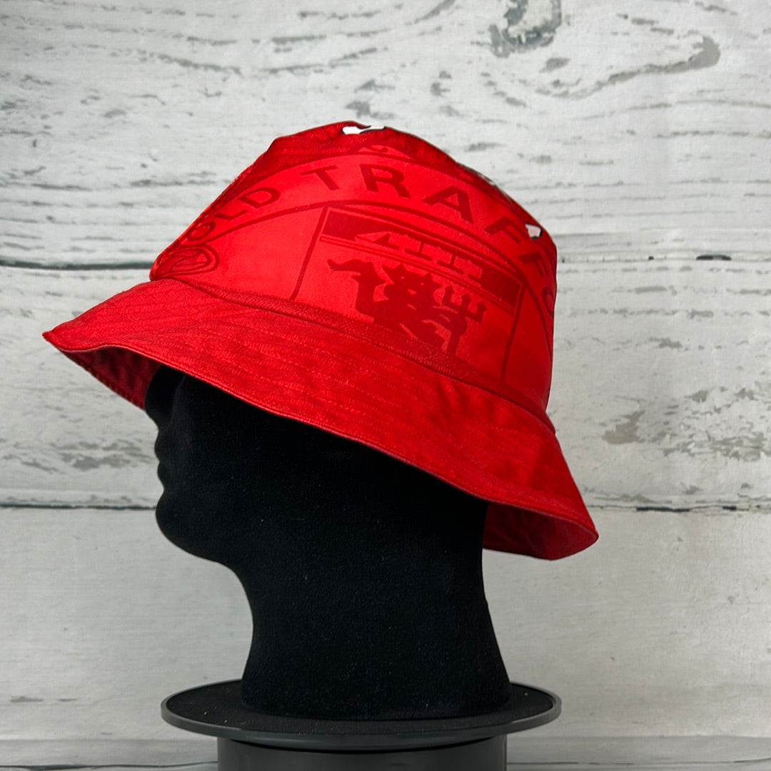 Manchester United Bucket Hat - Reworked From A 1997/1998 Home Shirt