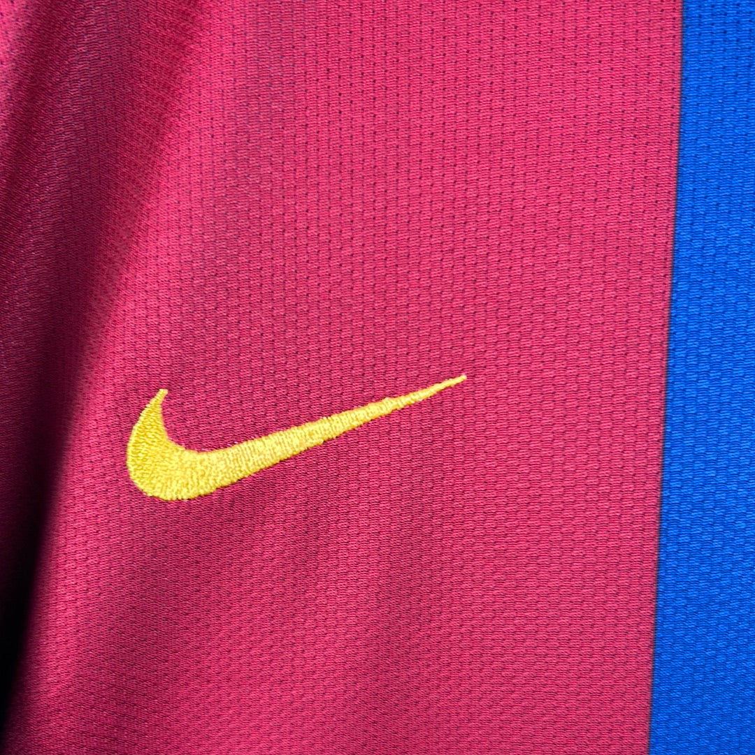 Barcelona 2007/2008 Player Issue Home Shirt - Toure Yaya 24 - Champions League