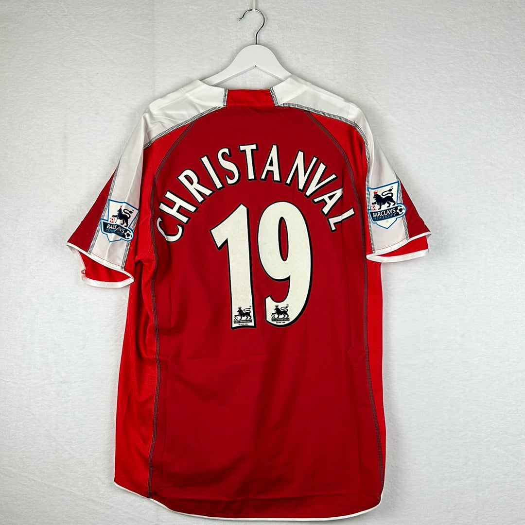 Fulham 2005/2006 Match Worn/Issued Away Shirt -Christanval 19
