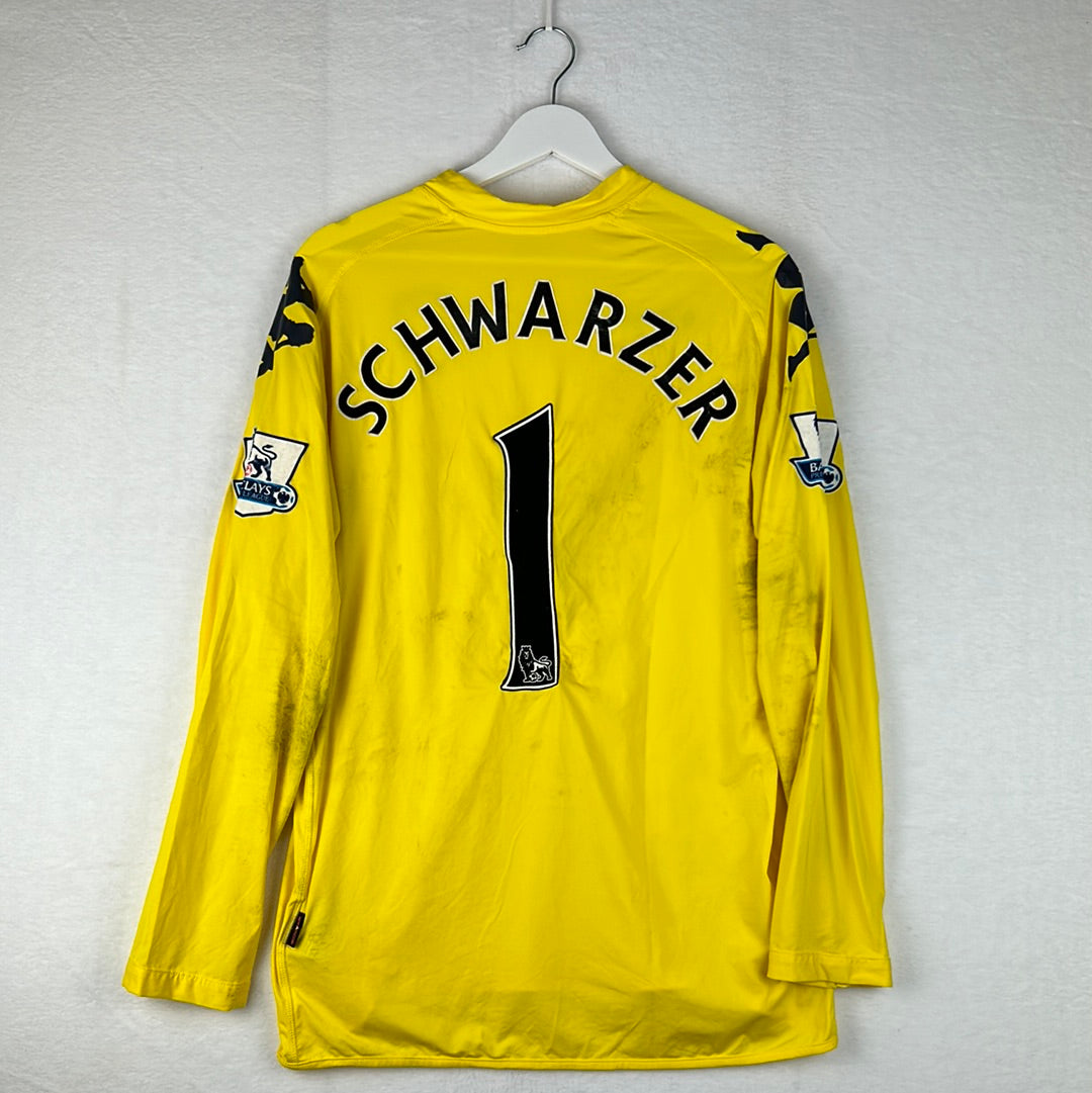 Fulham 2010/2011 Match Worn Goalkeeper Shirt - Schwarzer 1