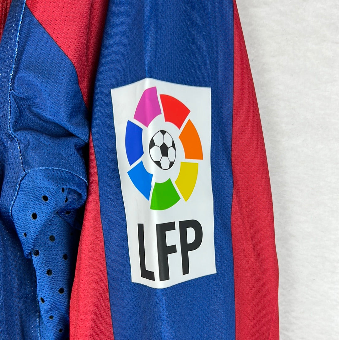 Barcelona 2010/2011 Player Issue Home Shirt - Mascherano 20 - Long Sleeve