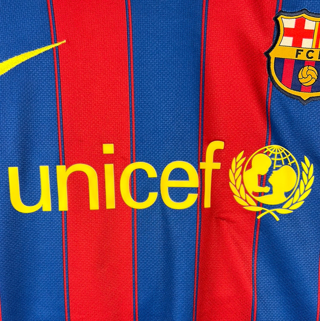 Barcelona 2009/2010 Player Issue Home Shirt - Maxwell 19