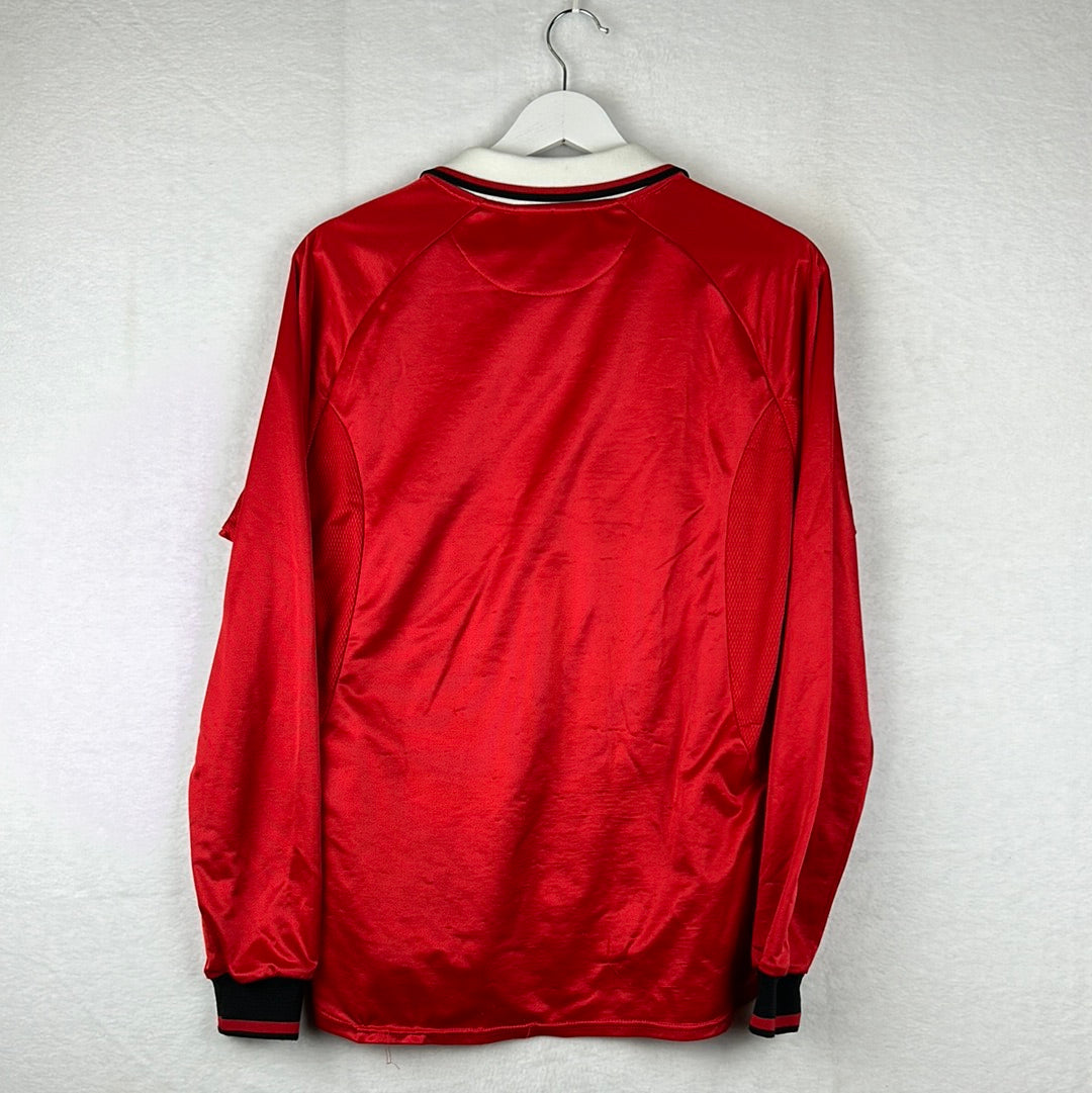 Manchester United 1999 European Home Shirt 2 Star - Youth - Long Sleeve