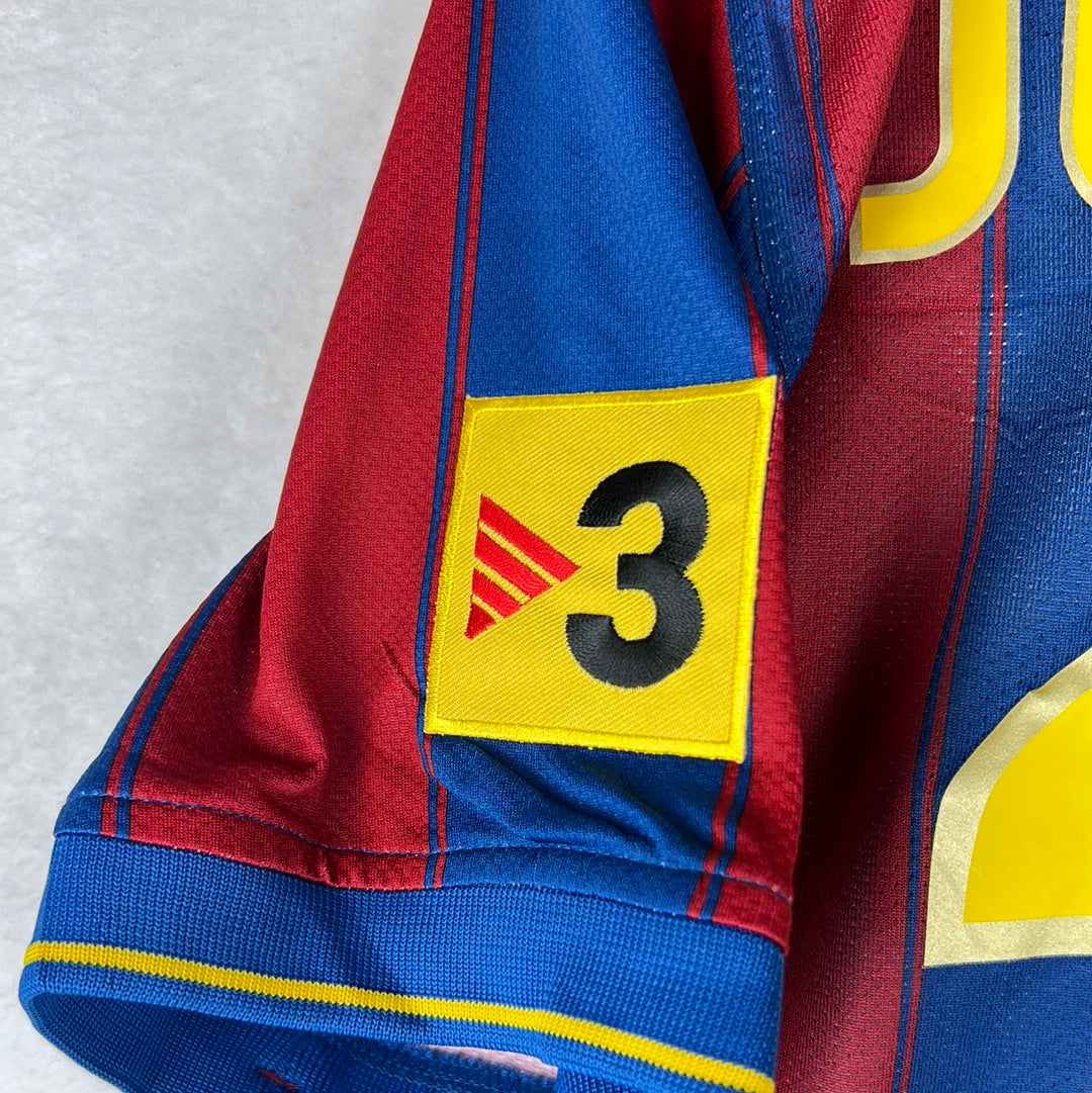 Barcelona 2009/2010 Player Issue Home Shirt - Jonathan 28