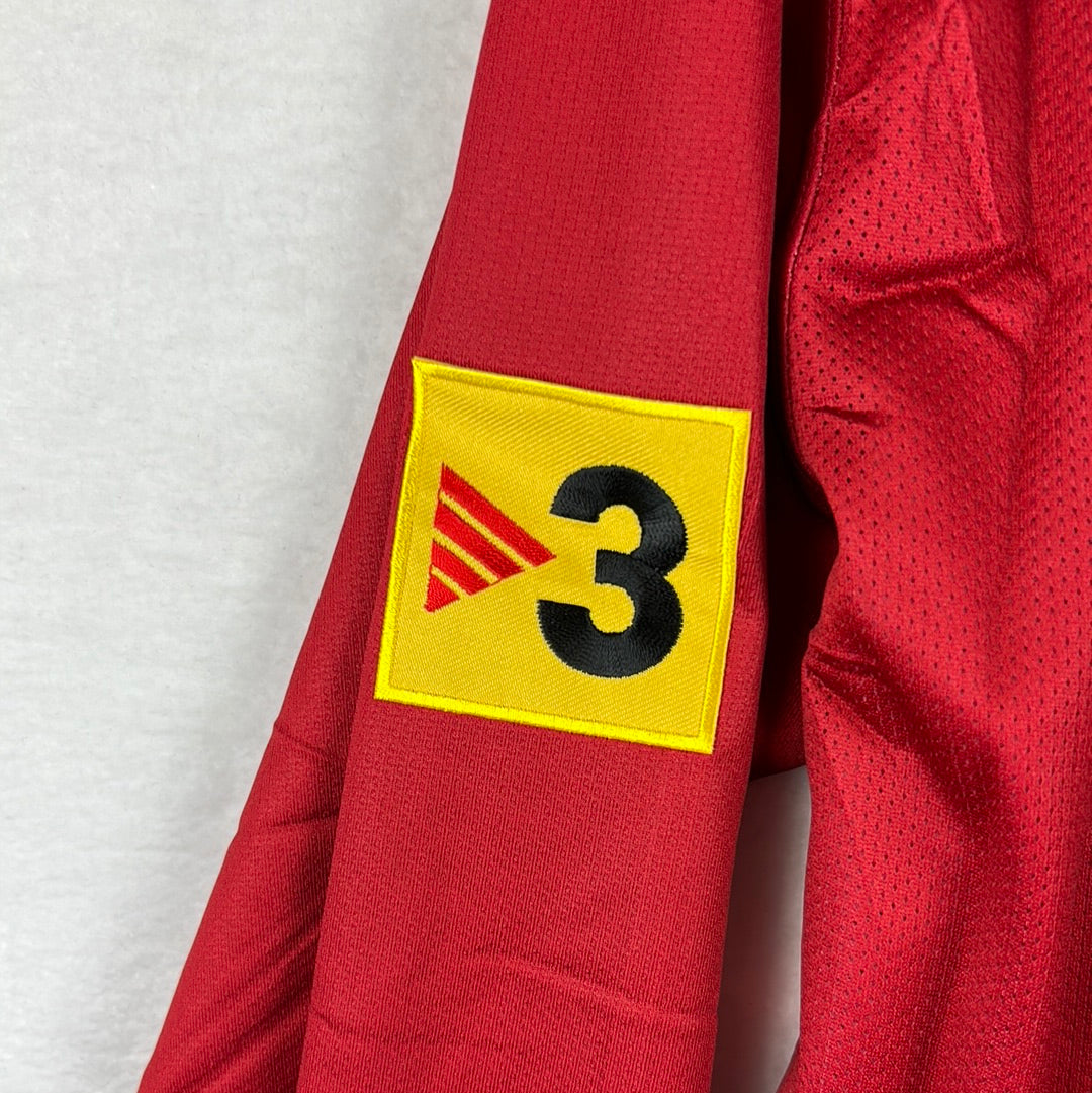 Barcelona 2008/2009 Player Issue Home Shirt - Caceres 2 - Long Sleeve