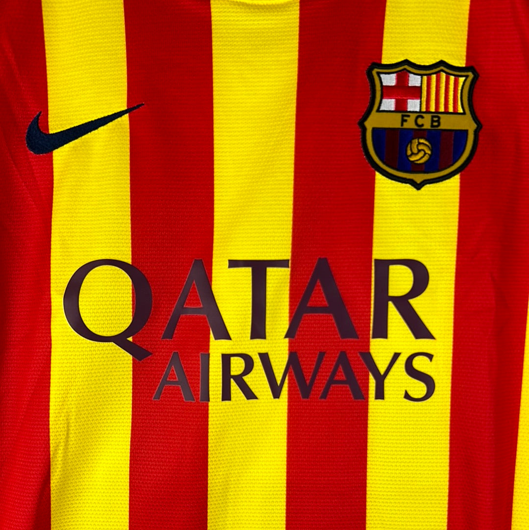 Barcelona 2013/2014 Player Issue Away Shirt - Adriano 21 - La Liga
