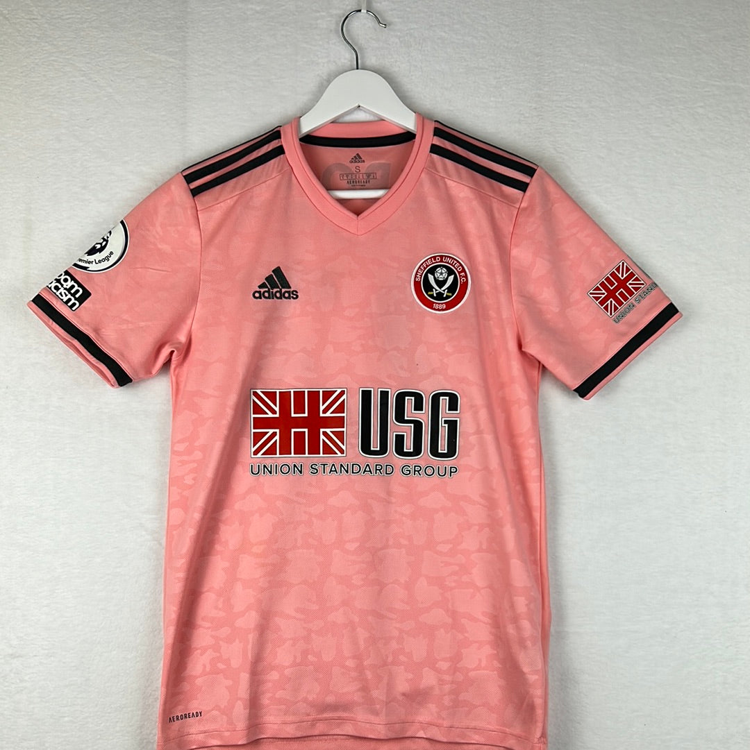Sheffield United 2020/2019 Match Worn Away Shirt - Osbourne 23