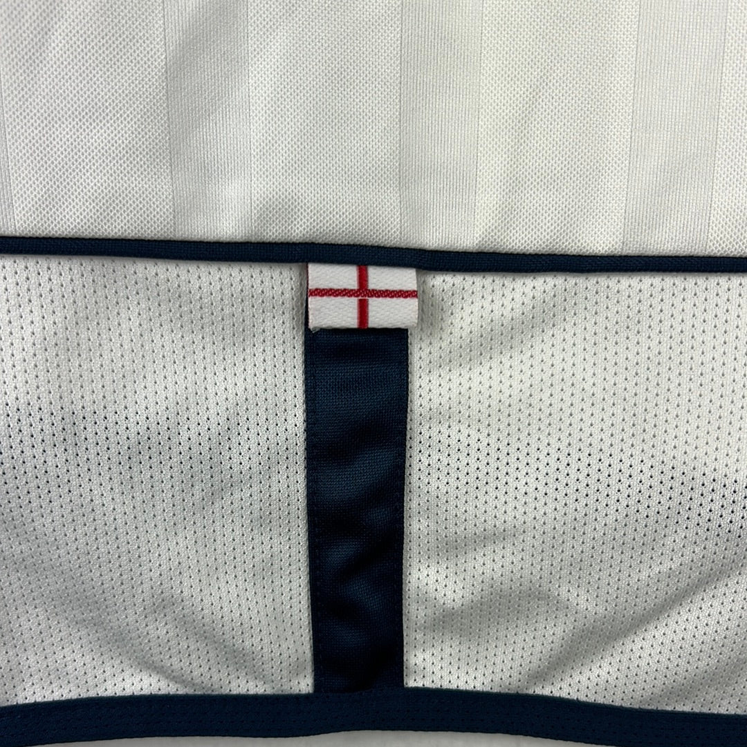 England Match Issued 2002 Home Shirt - Hargreaves 15 - Player Shirt