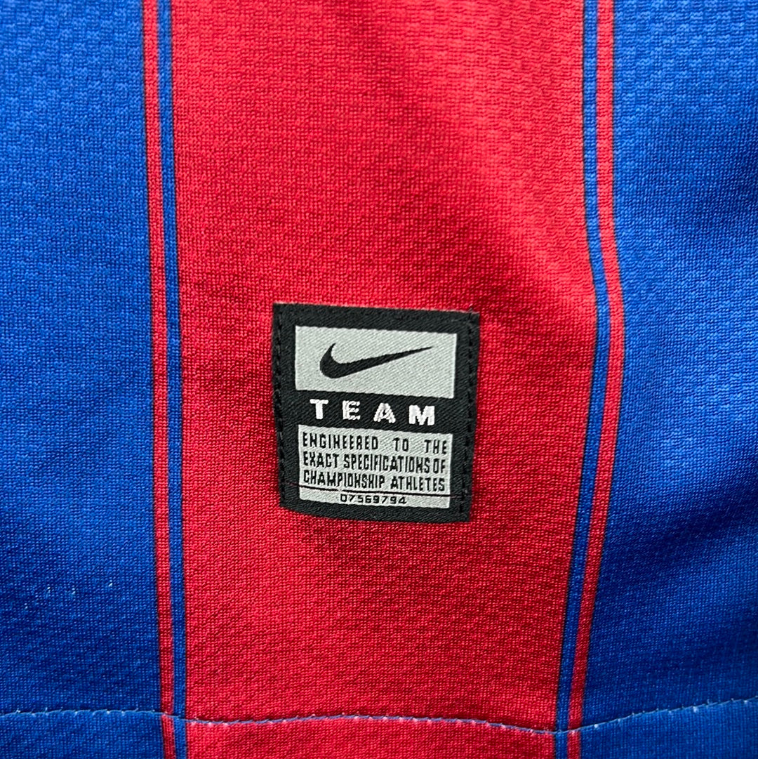 Barcelona 2009/2010 Player Issue Home Shirt - Pique 3 - Long Sleeve