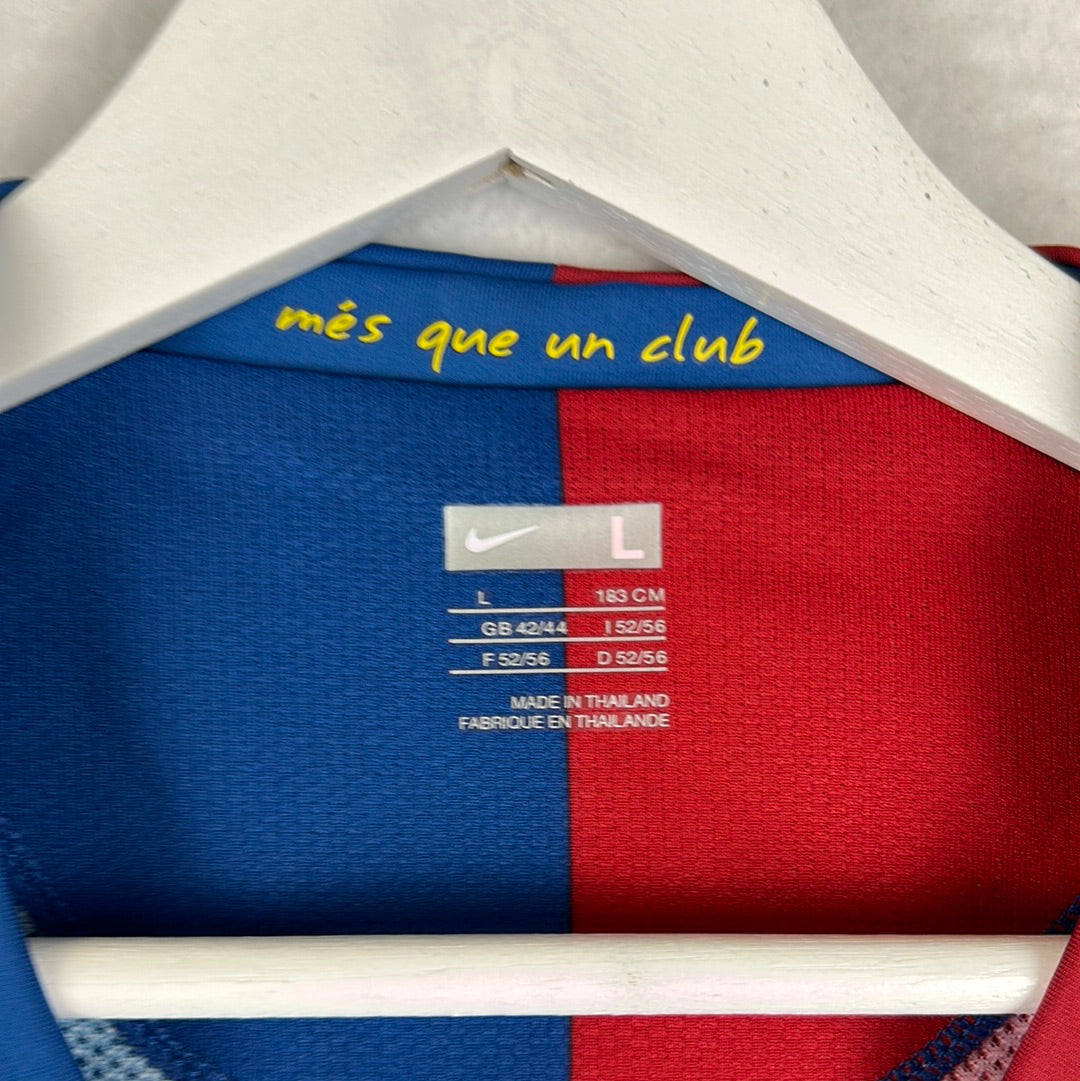 Barcelona 2008/2009 Player Issue Home Shirt - Gudjohnsen 7 - Long Sleeve