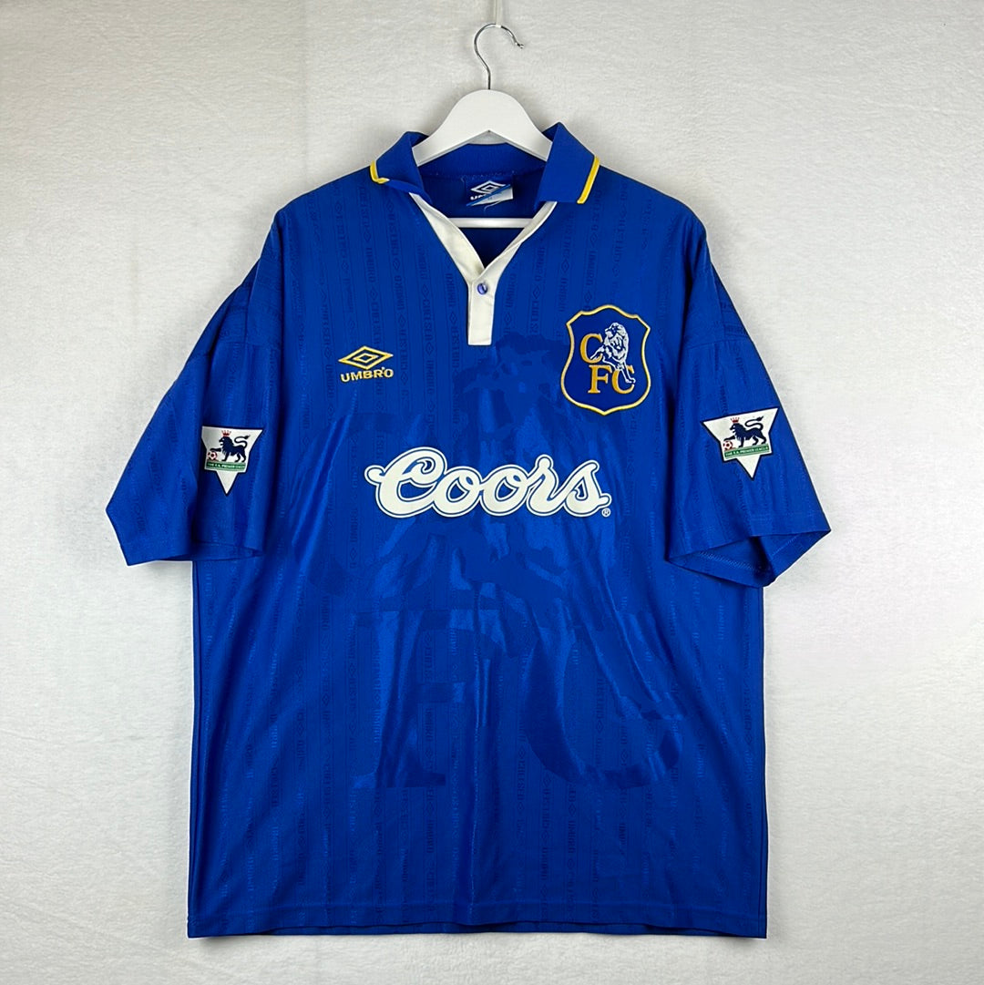 Chelsea 1995/1996 Home Shirt Gullit 4 - XXL - Excellent Condition