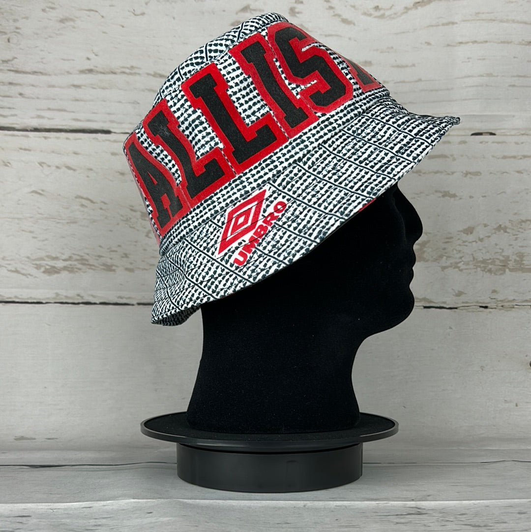 Manchester United 1995/1996 Upcycled Away Shirt Bucket Hat