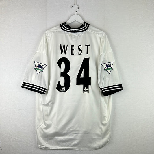 Derby County 1999/2000 Player Issue/ Match Worn Home Shirt - West 34