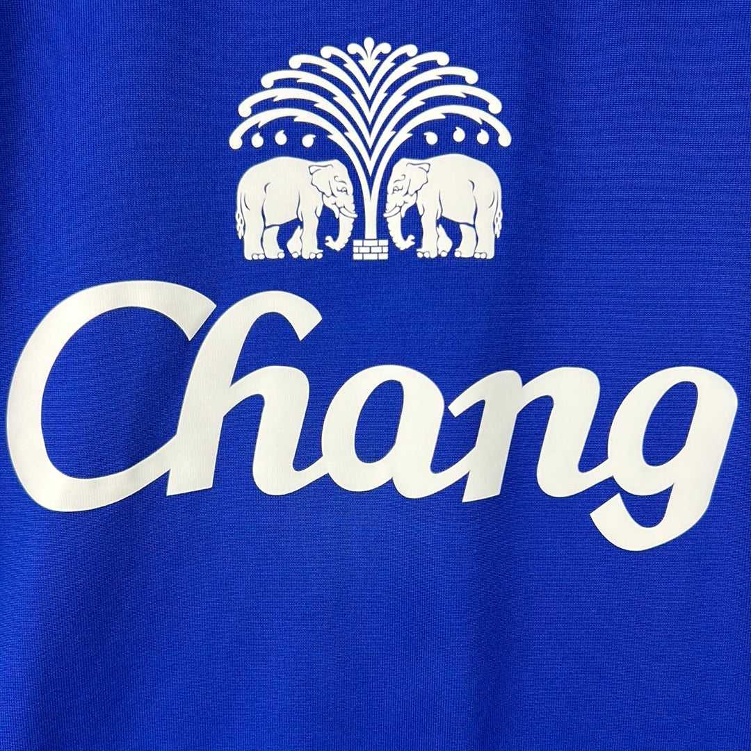 Everton 2007-2008 Player Issue Home Shirt - Yobo 4 - Long Sleeve
