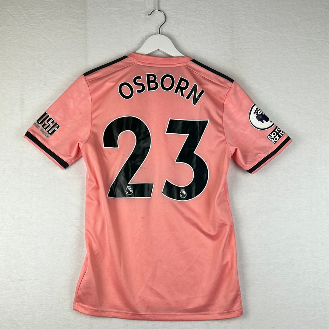 Sheffield United 2020/2019 Match Worn Away Shirt - Osbourne 23