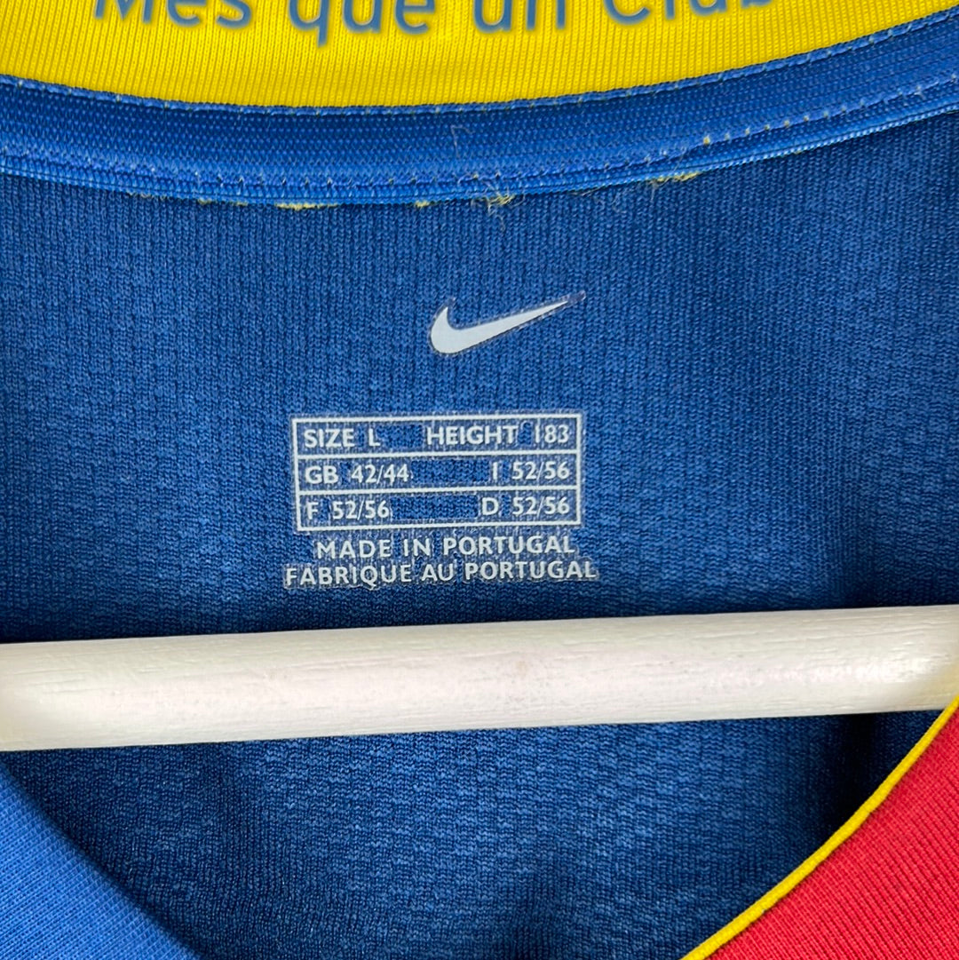 Barcelona 2006/2007 Player Issue Home Shirt - Belletti 2 - Sponsorless