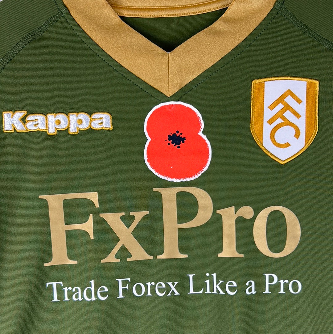 Fulham 2010/2011 Match Worn Third Shirt - Duff 16 - Poppy Shirt