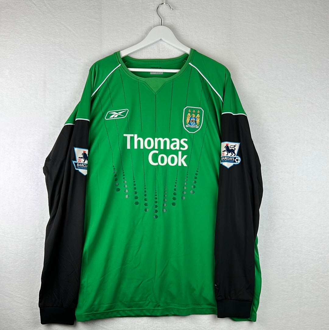 Manchester City 2004-2005 Player Issue Goalkeeper Shirt - Weaver 12