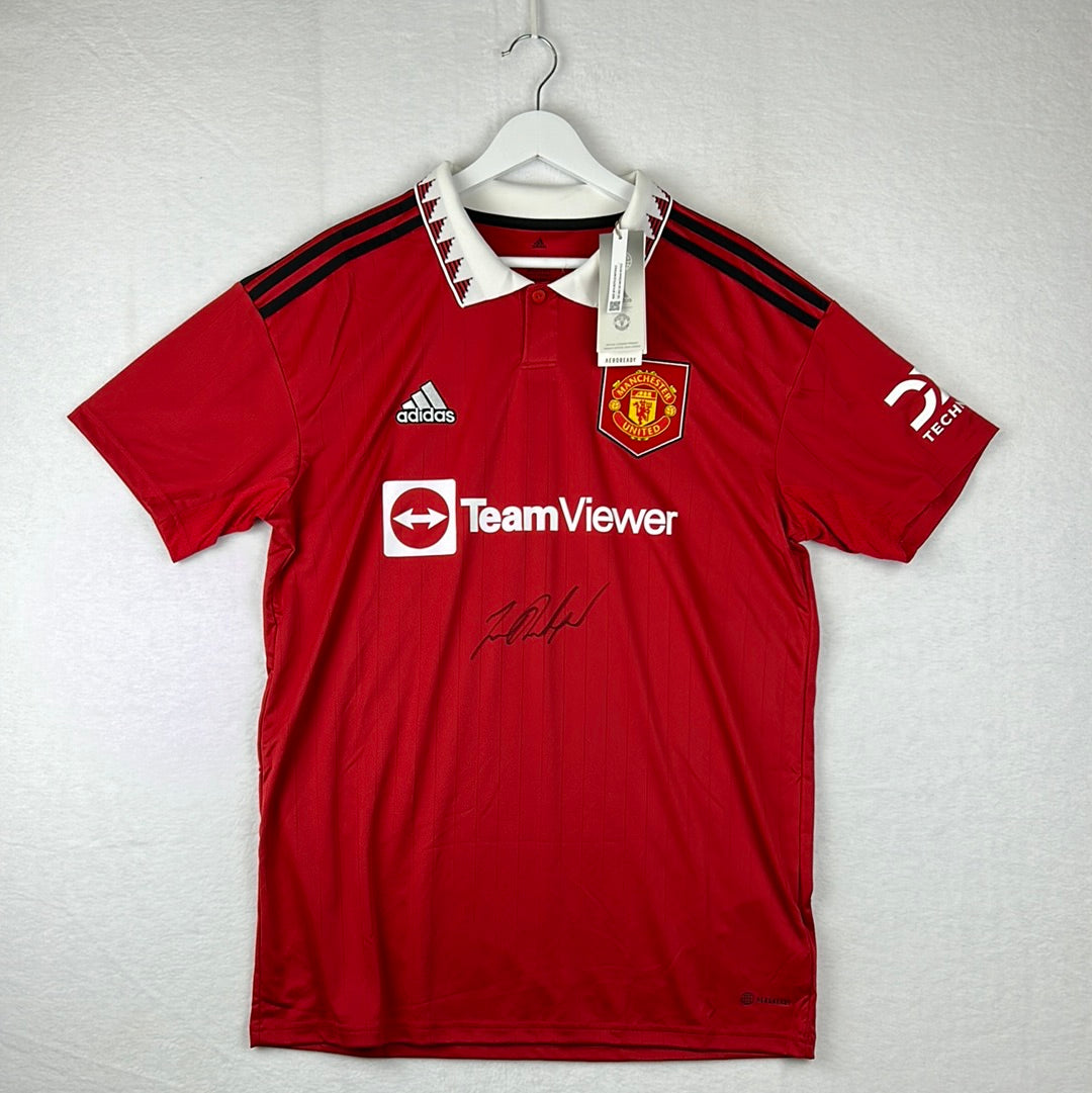 Manchester United 2022/2023 Signed Home Shirt - Rashford - MUFC COA